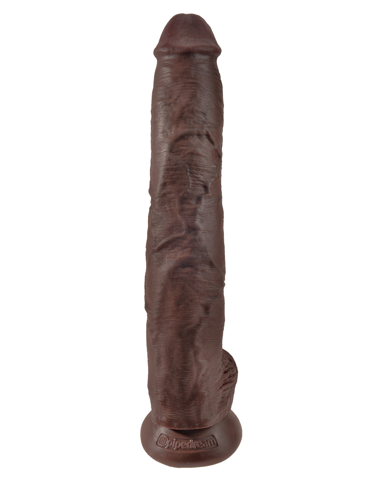 King Cock 14 Inch Cock With Balls - Brown