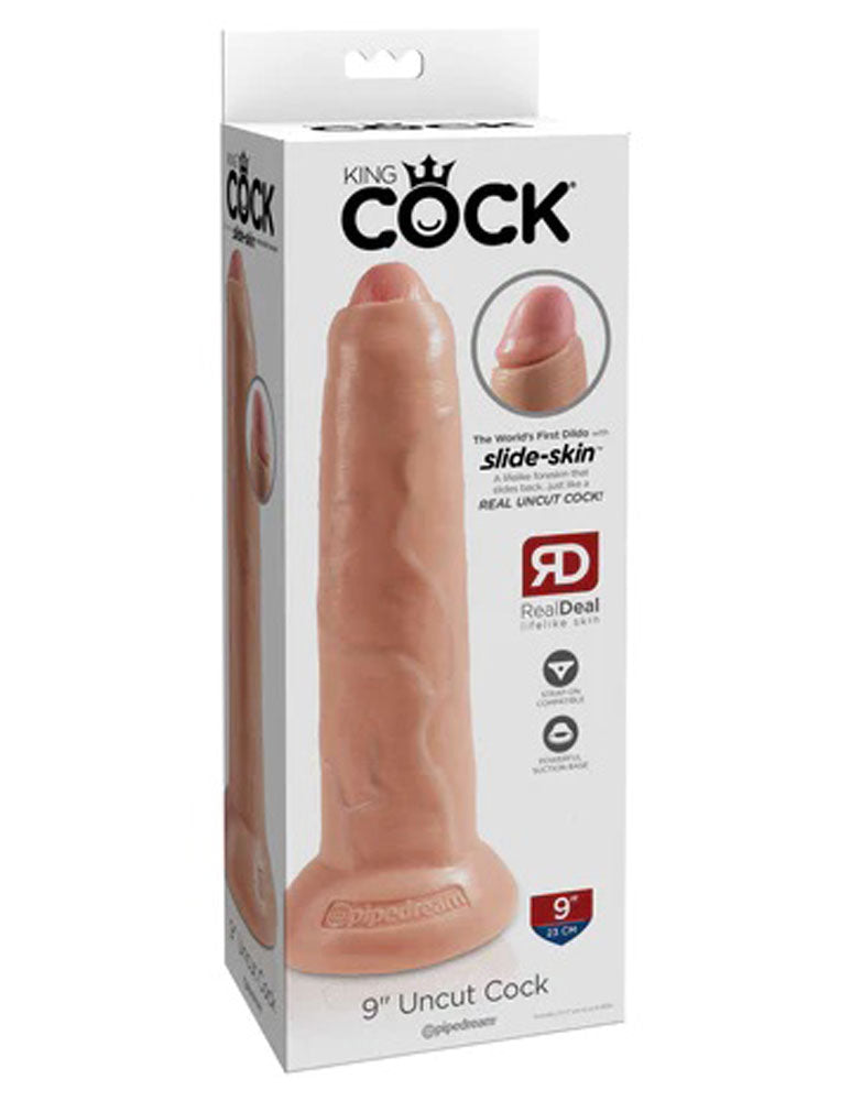 King Cock 9 Inch Uncut - Flesh