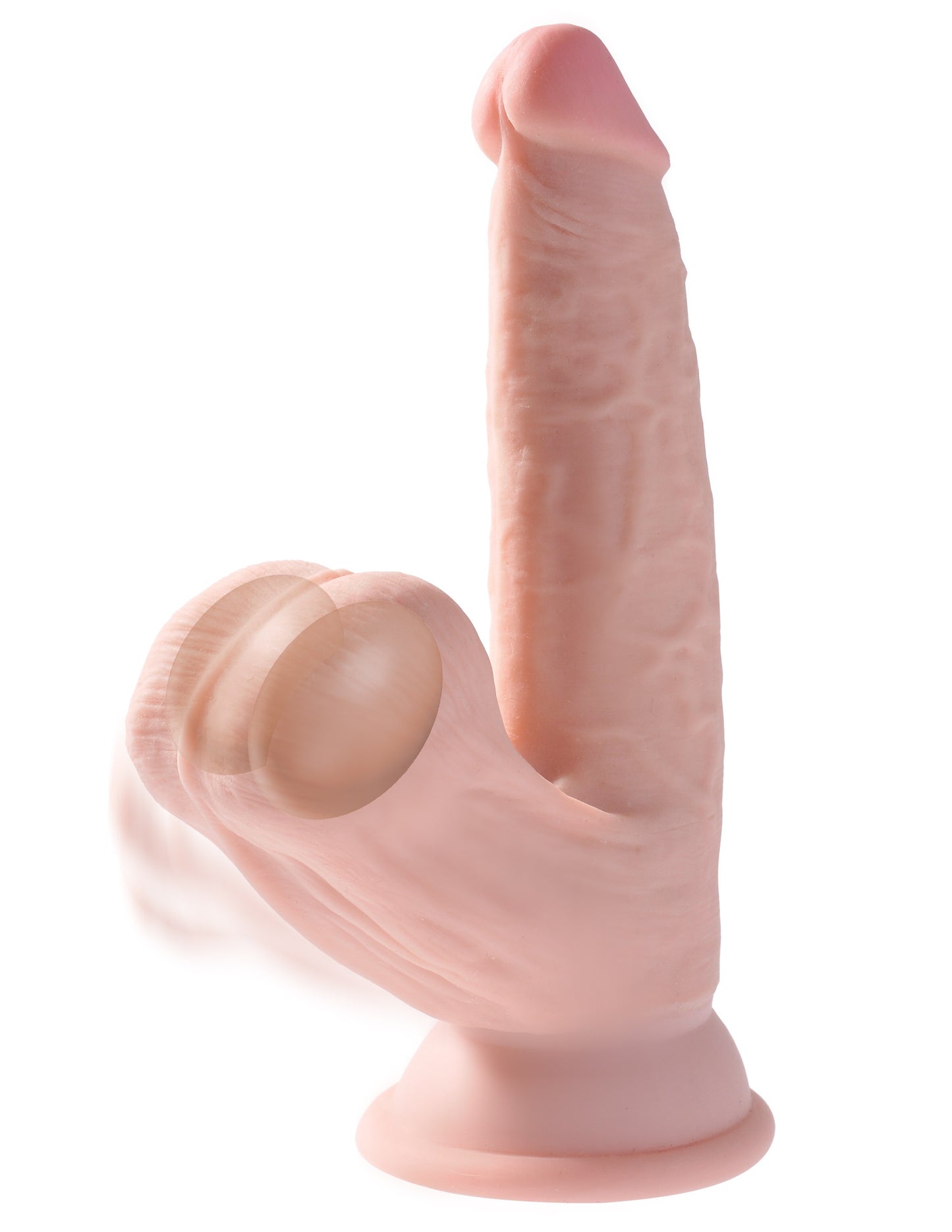 6 Inch Triple Density Cock With Swinging Balls