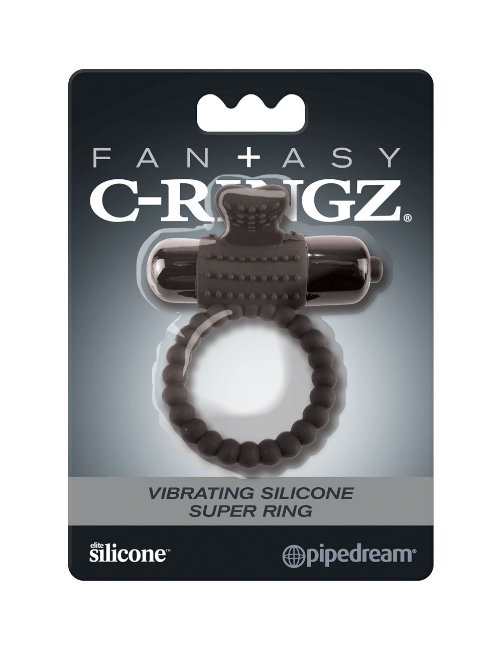 Fantasy C-Ringz Vibrating Silicone Super Ring Black