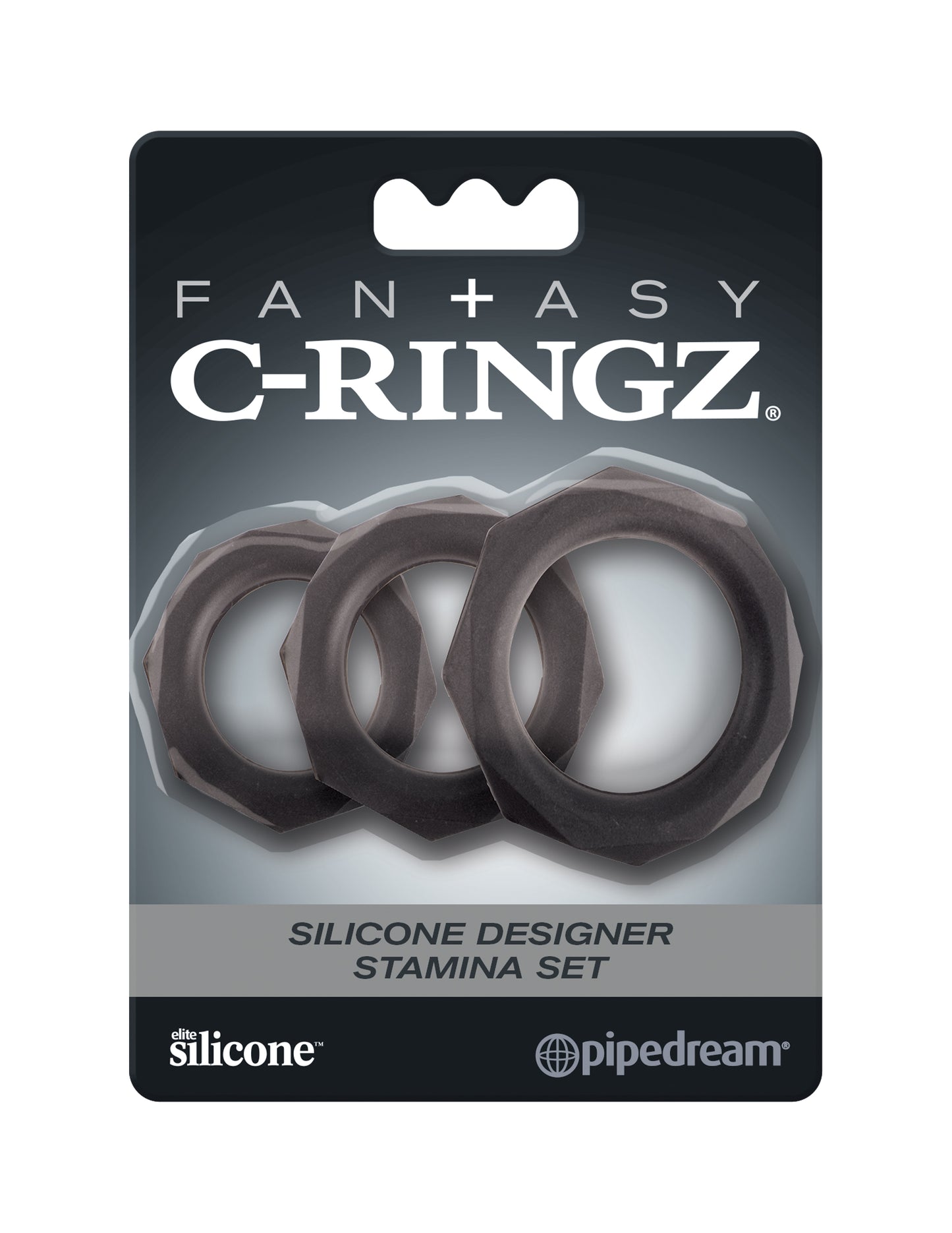 Fantasy C-Ringz Silicone Designer Stamina Set Black