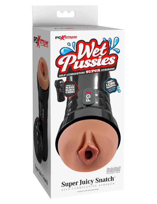 Wet Pussies - Super Juicy Snatch Self-Lubricating Stroker - Brown