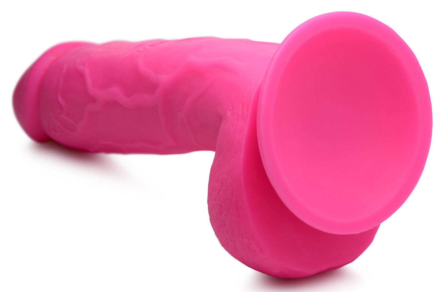 Pop Pecker 8.25 Inch Dildo With Balls - Pink