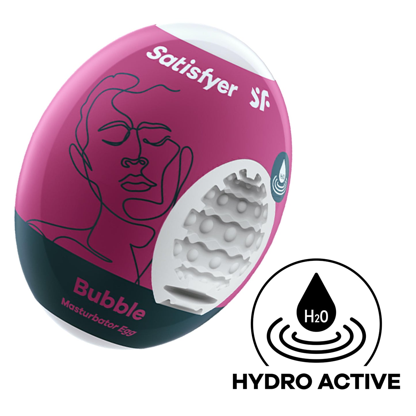 Satisfyer Masturbator Egg - Bubble - Violet