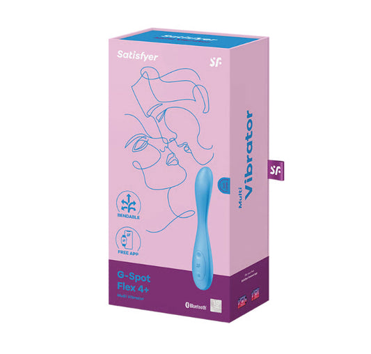 Satisfyer G-Spot Flex 4 Connect App - Multi Vibrator - Blue