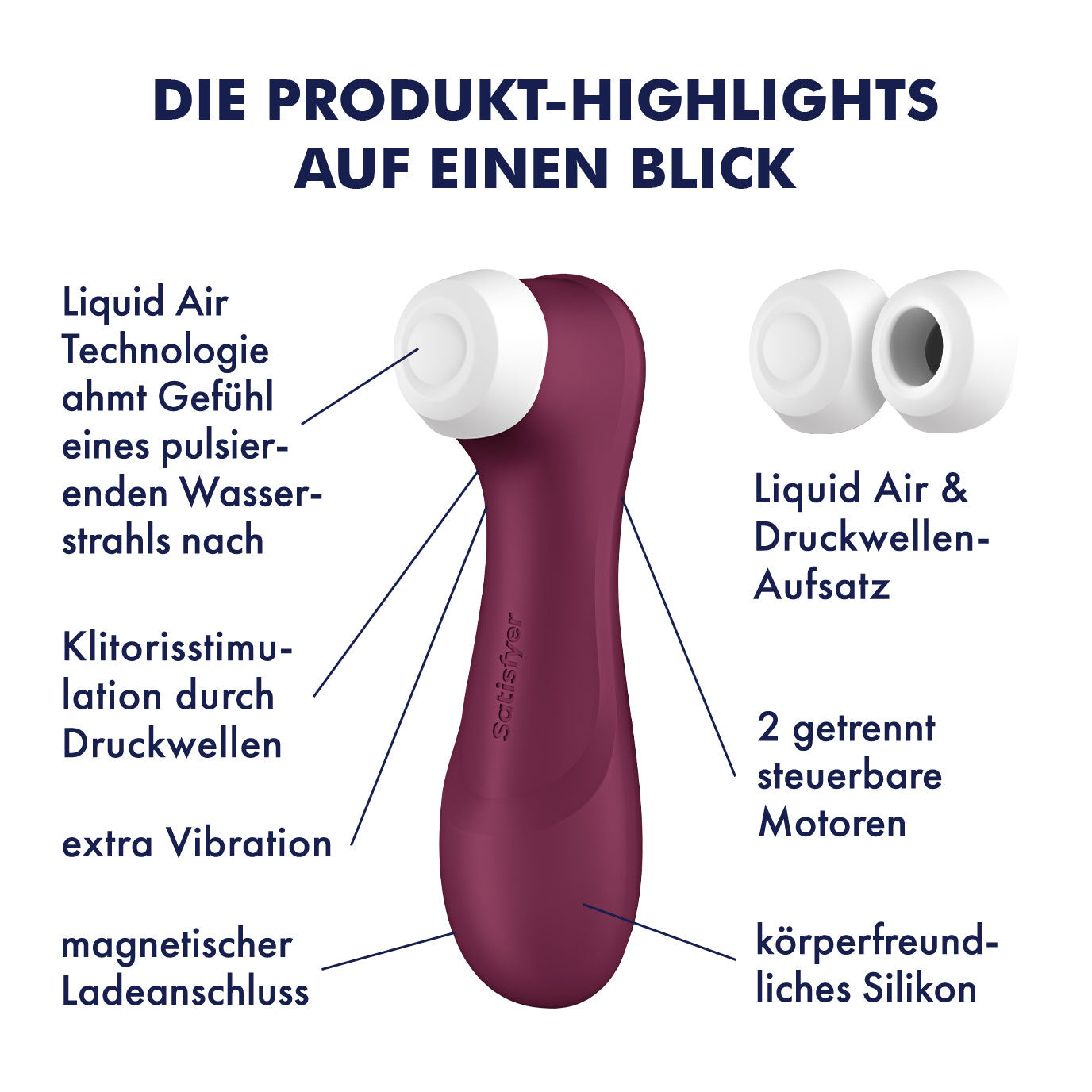 Satisfyer Pro 2 Generation 3 Connect App Liquid Air Technology - Wine Red