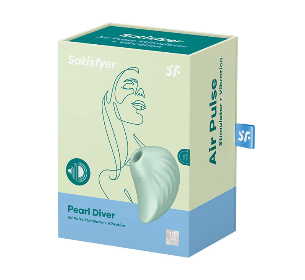 Satisfyer Pear Diver - Air Pulse Stimulator Plus Vibration - Mint