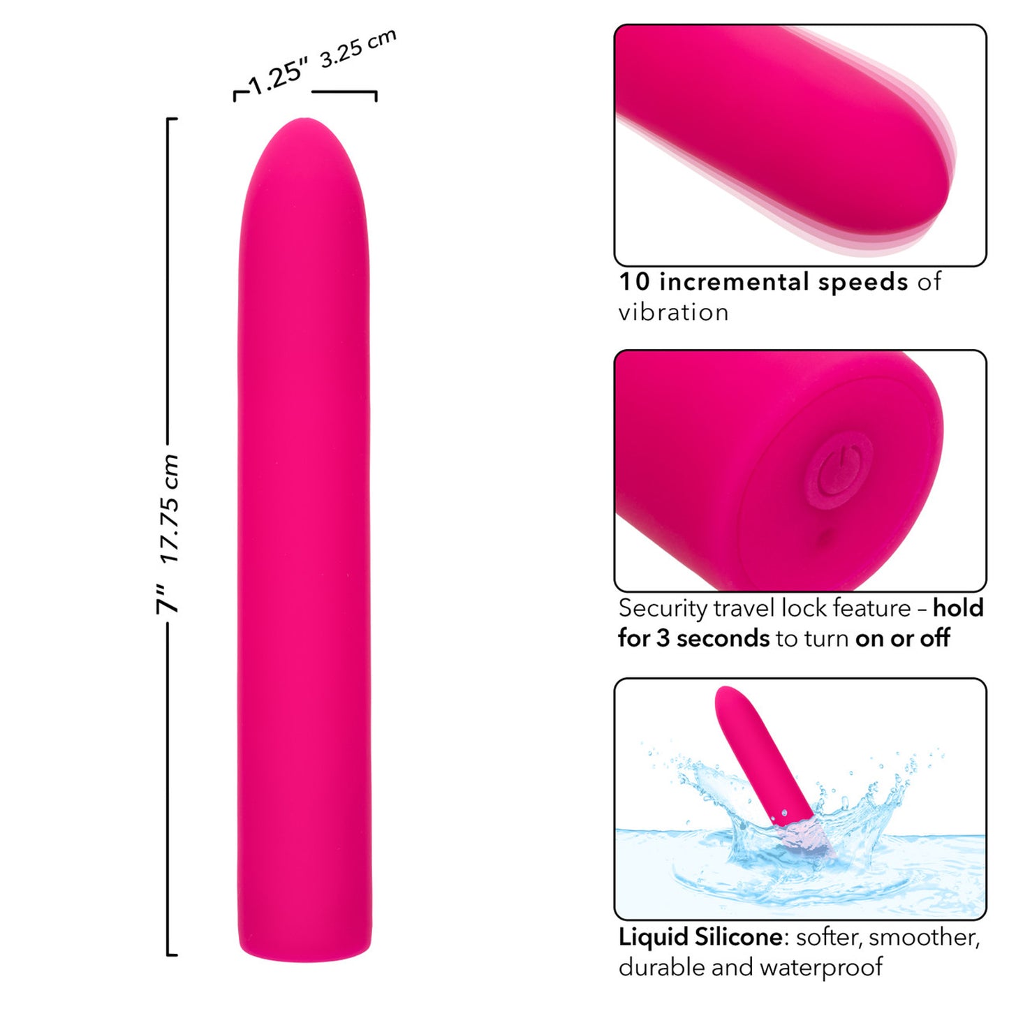 Rechargeable Classic Chic Standard Vibrator - Pink