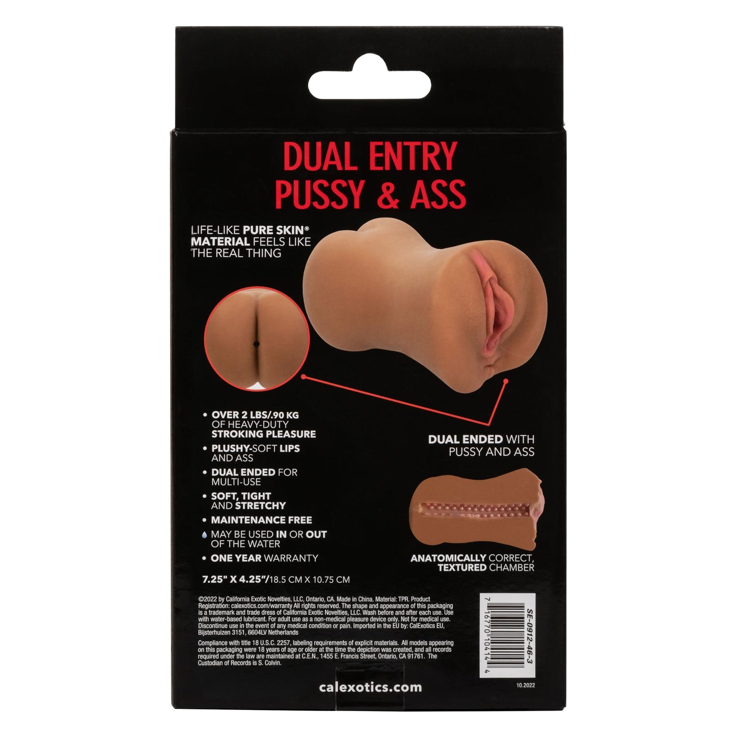 Stroke It Dual Entry Pussy and Ass - Brown