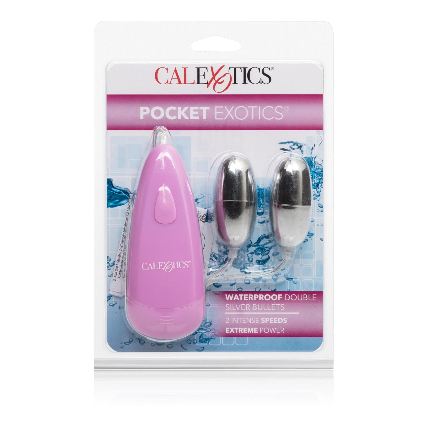 Pocket Exotics Waterproof Double Silver Bullets - Pink