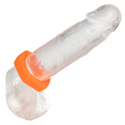 Alpha Liquid Silicone Prolong Sexagon Ring - Orange