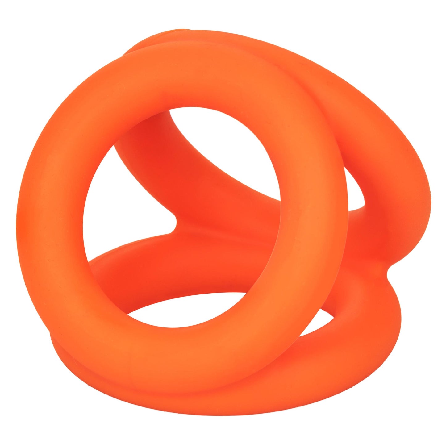 Alpha Liquid Silicone Tri-Ring - Orange Orange