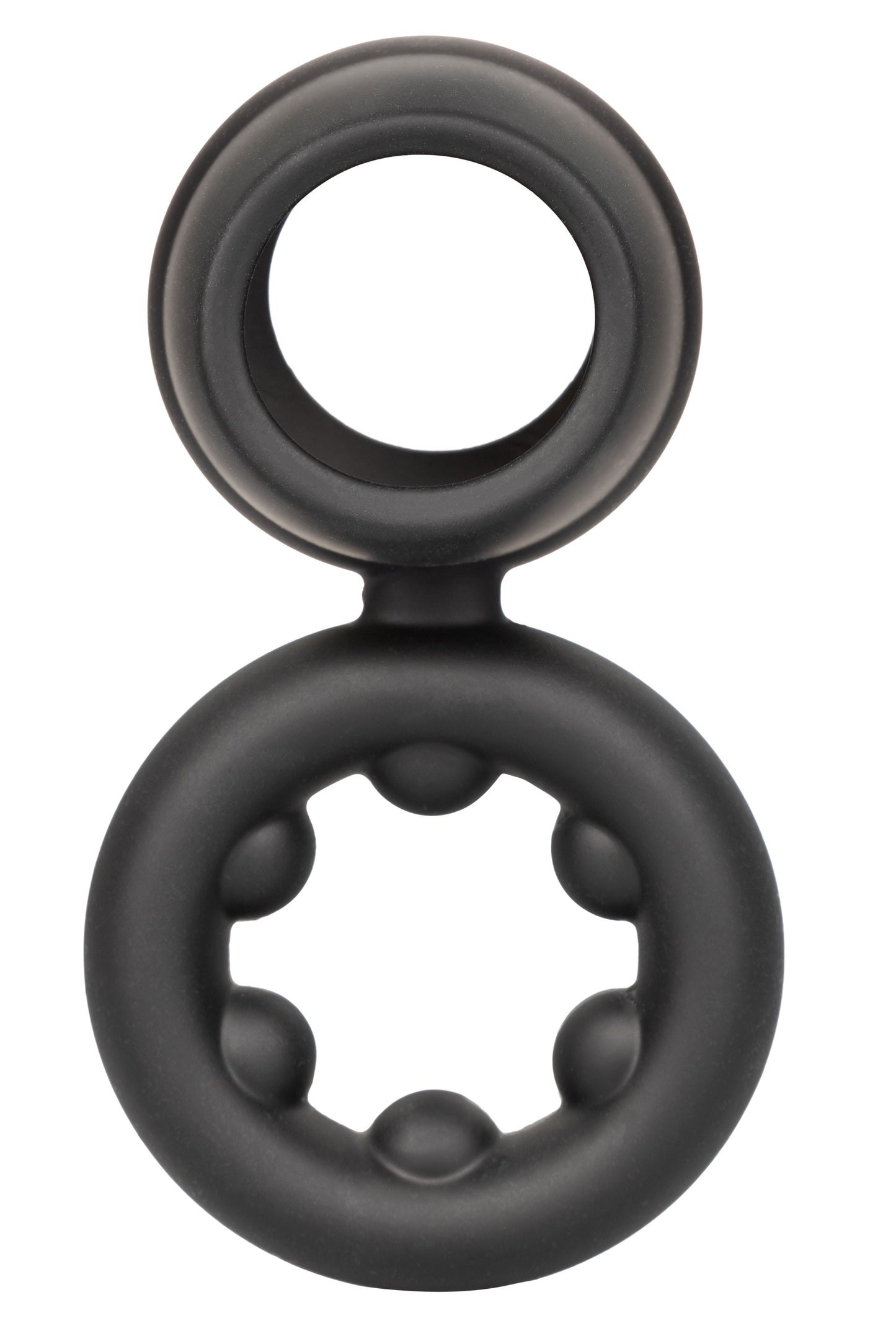 Alpha Liquid Silicone Dual Support Magnum Ring - Black