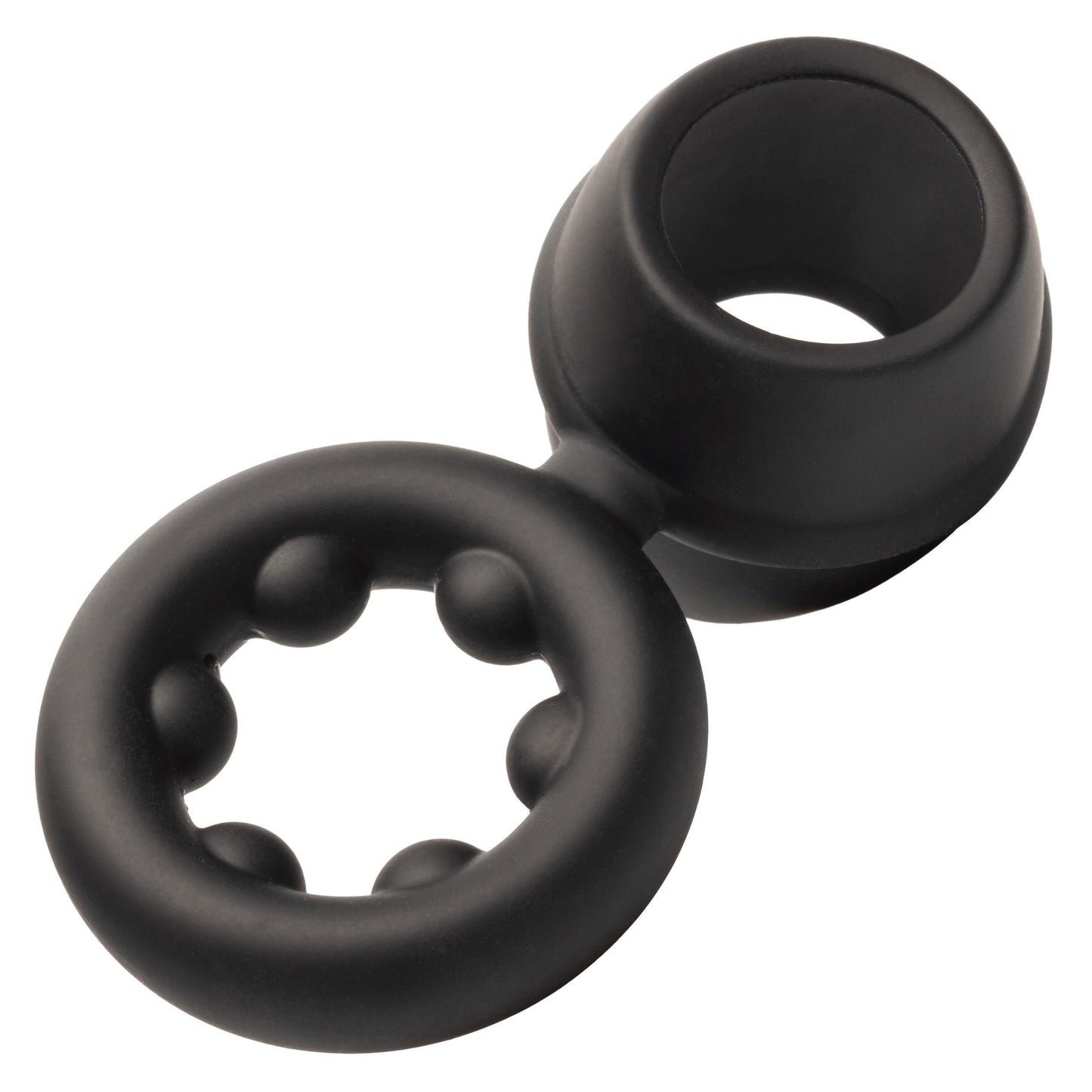 Alpha Liquid Silicone Dual Support Magnum Ring - Black