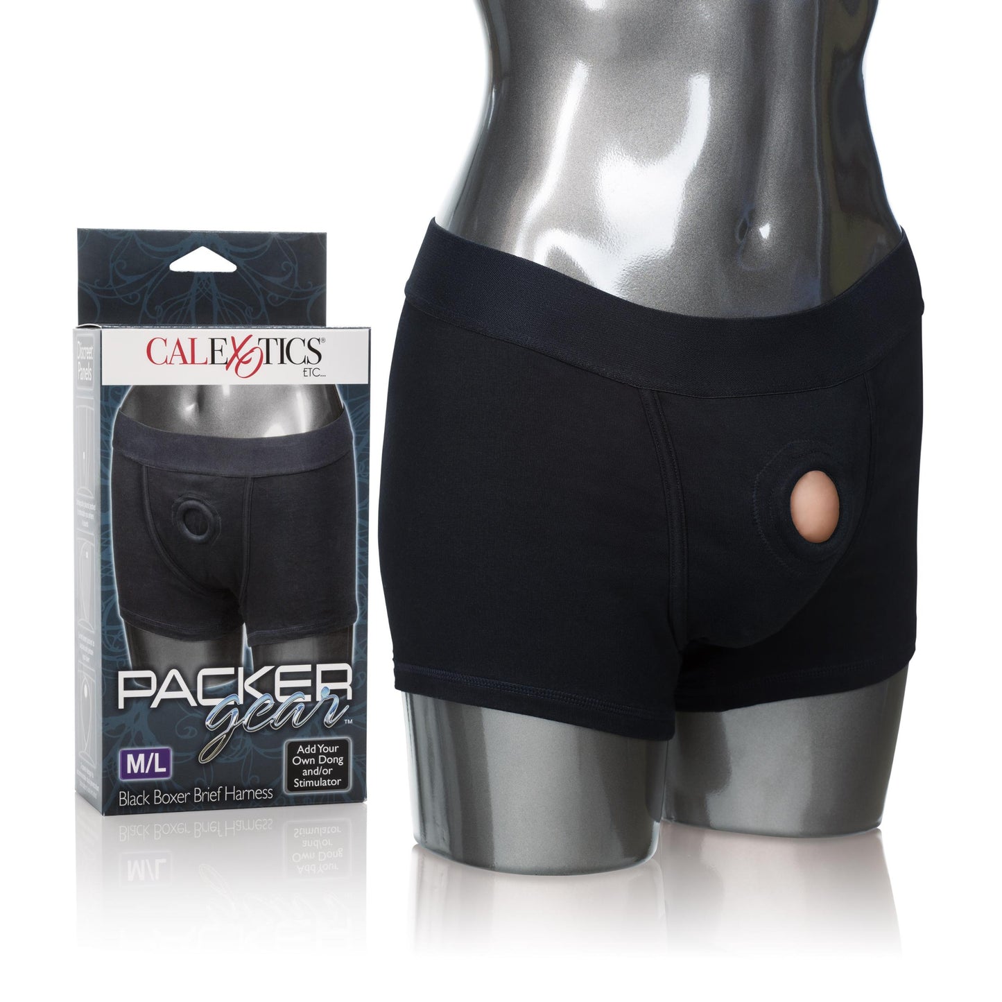 Packer Gear Boxer Brief Harness - Medium/large - Black