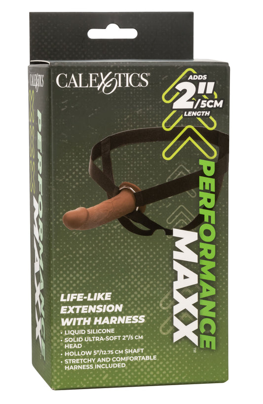 Performance Maxx Life-Like Extension With Harness - Brown