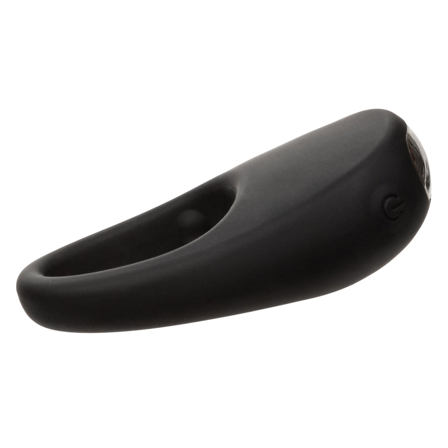 Silicone Rechargeable Pleasure Ring - Black - Black