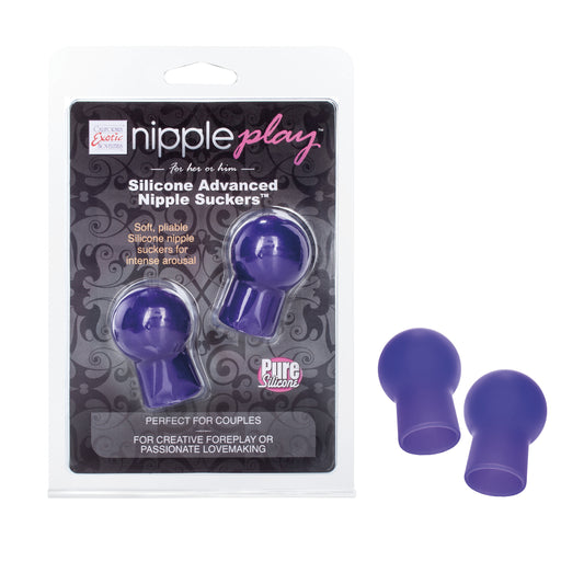 Nipple Play Silicone Advanced Nipple Suckers - Purple