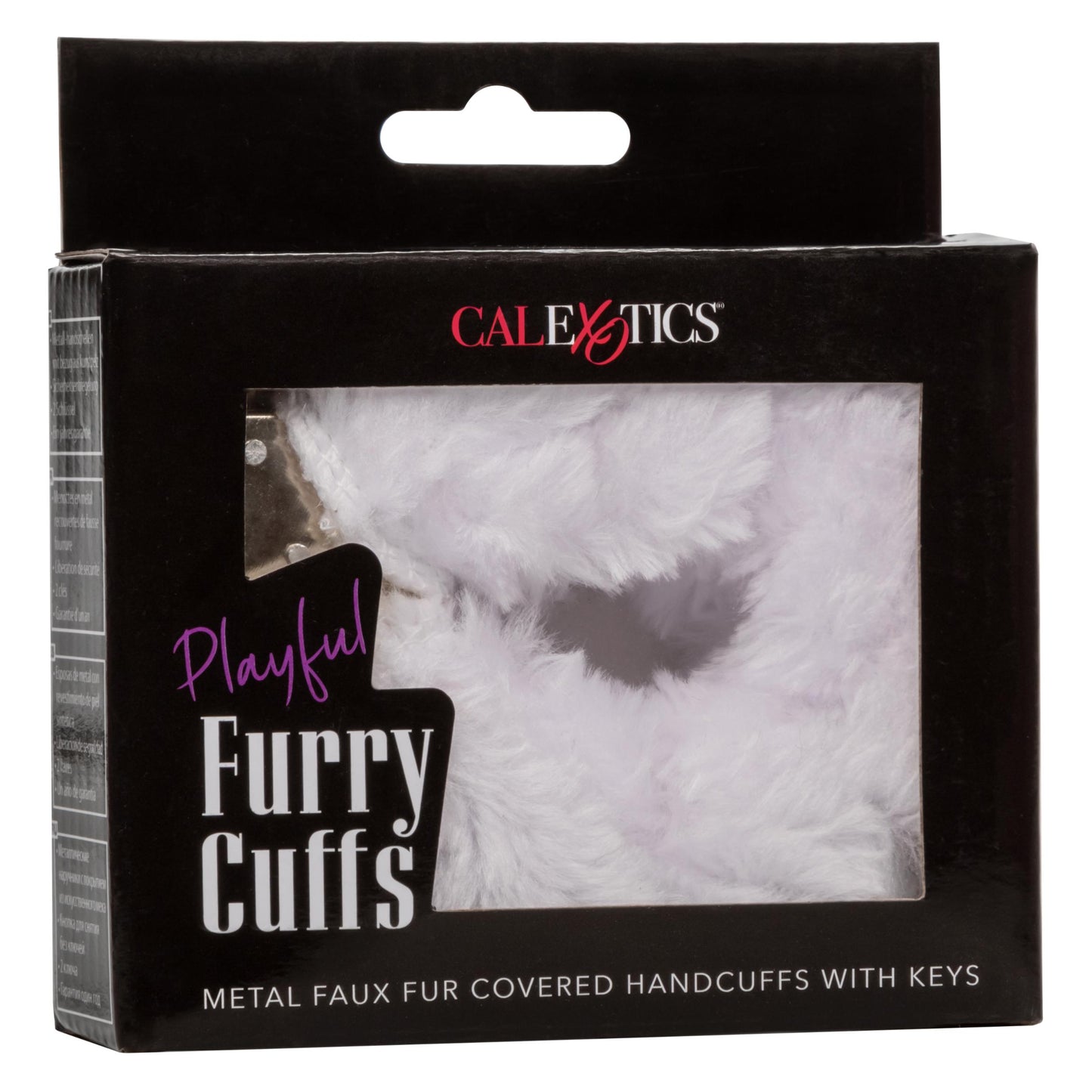 Playful Furry Cuffs - White