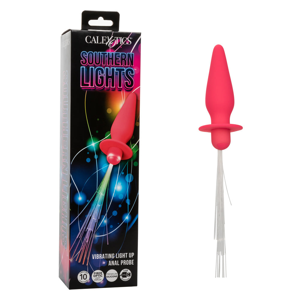 Southern Lights - Vibrating Light Up Anal Probe - Pink