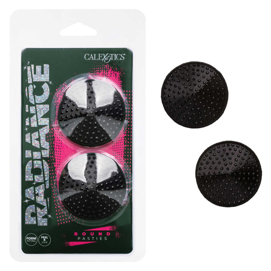 Radiance Round Pasties - Black