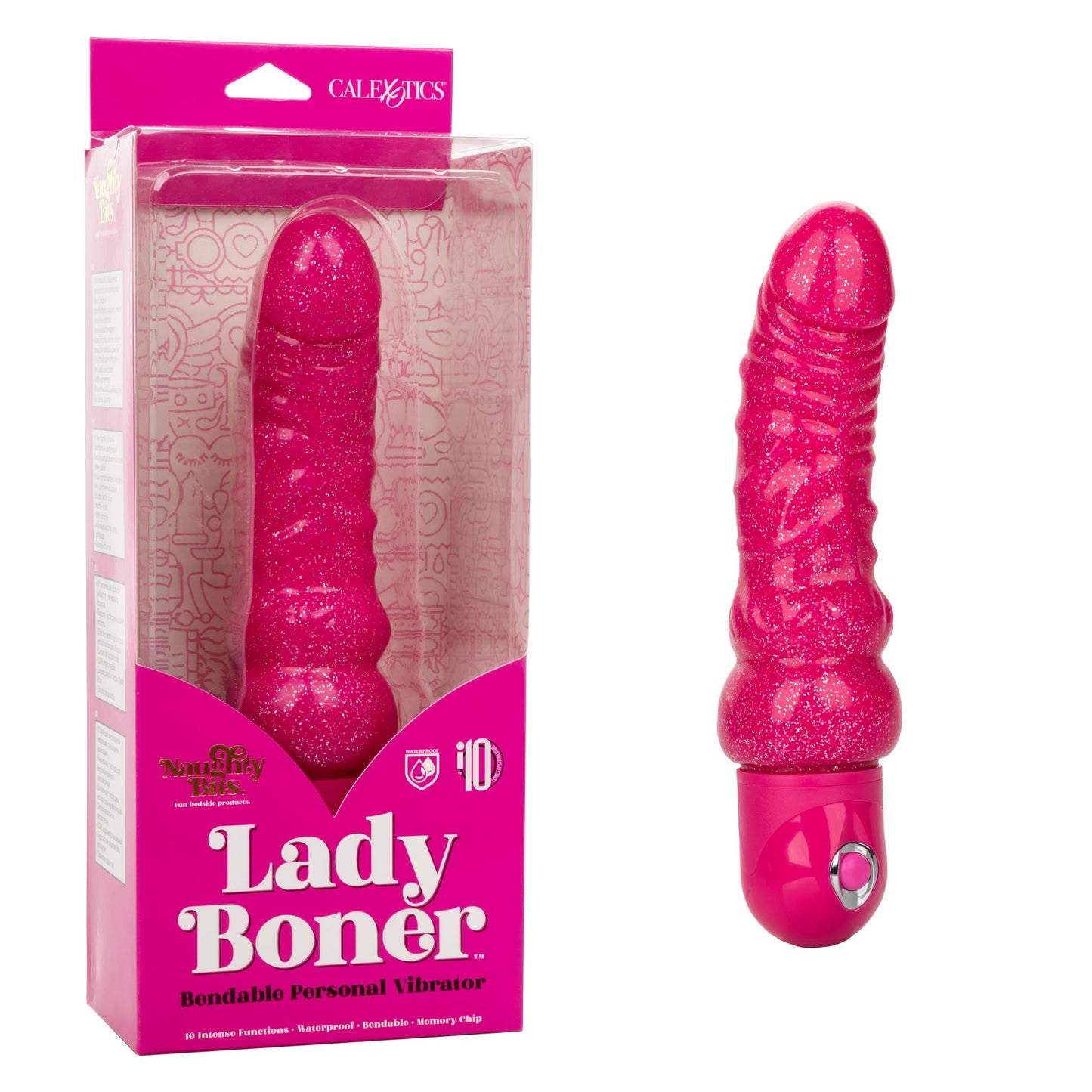 Naughty Bits Lady Boner Bendable Personal Vibrator