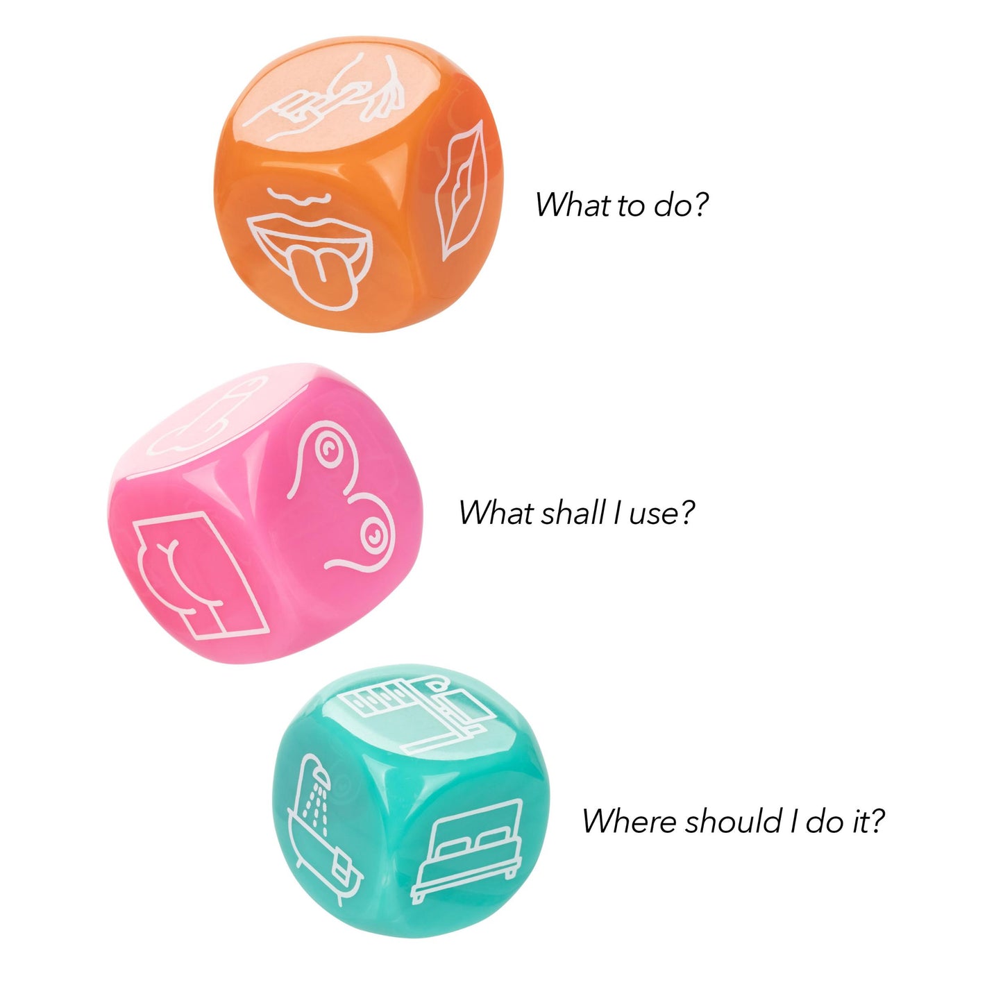 Naughty Bits Roll With It Icon - Based Sex Dice Game