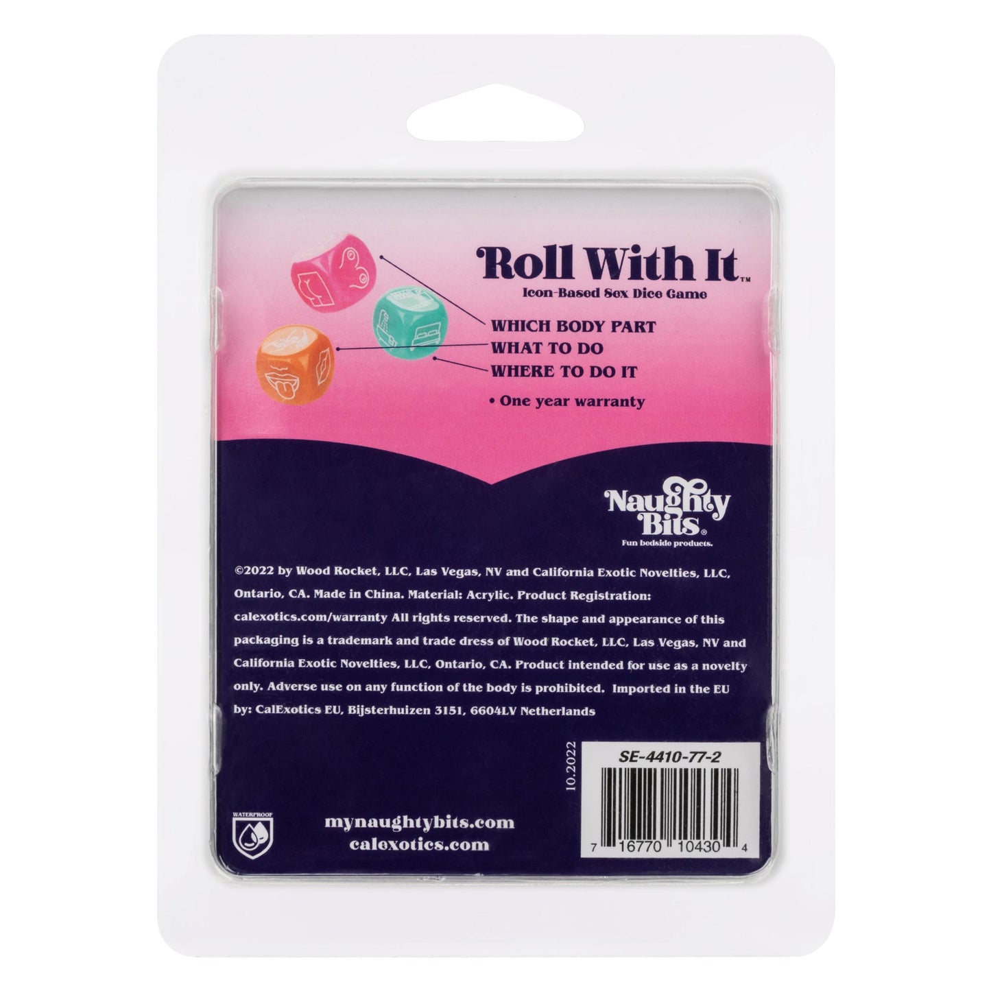 Naughty Bits Roll With It Icon - Based Sex Dice Game