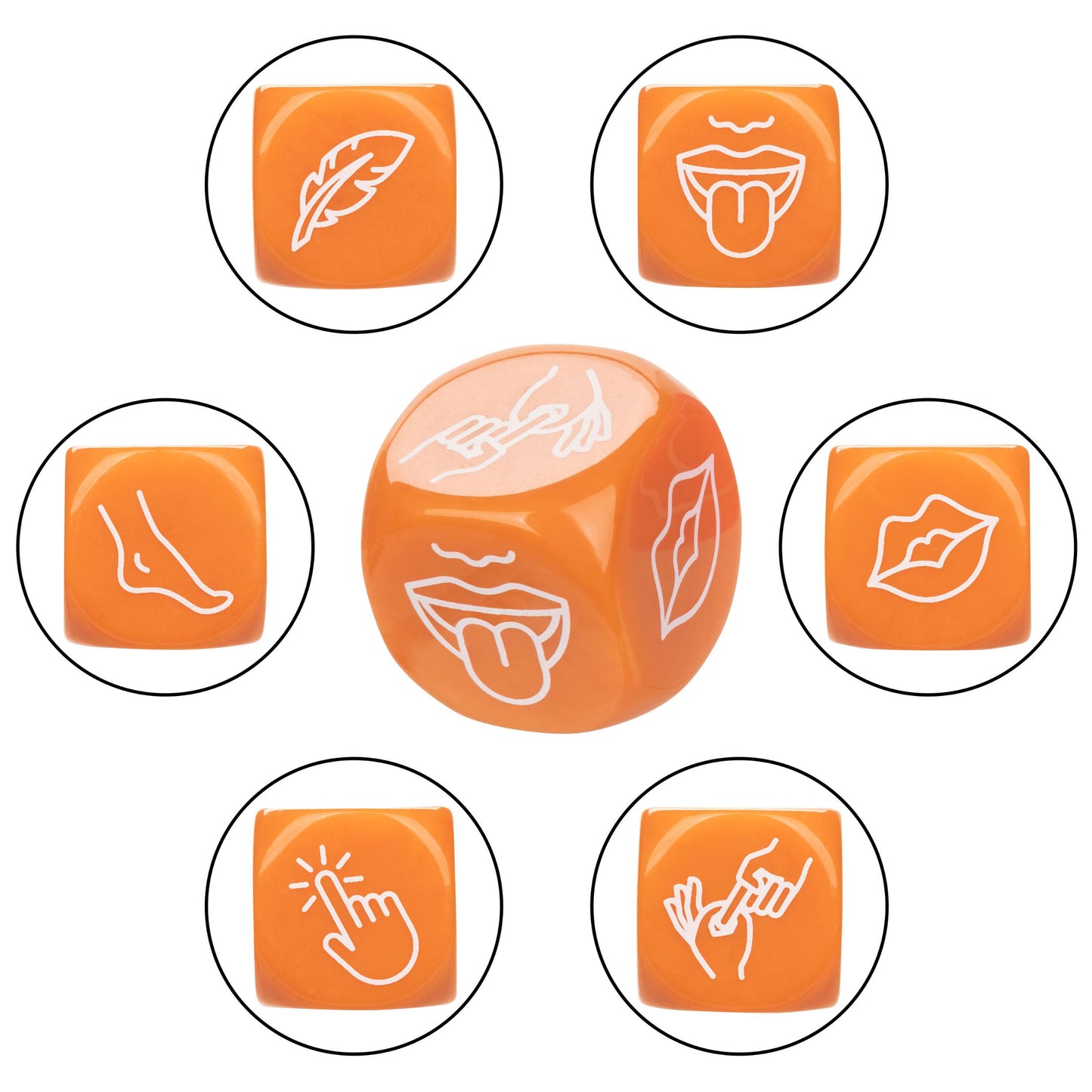 Naughty Bits Roll With It Icon - Based Sex Dice Game