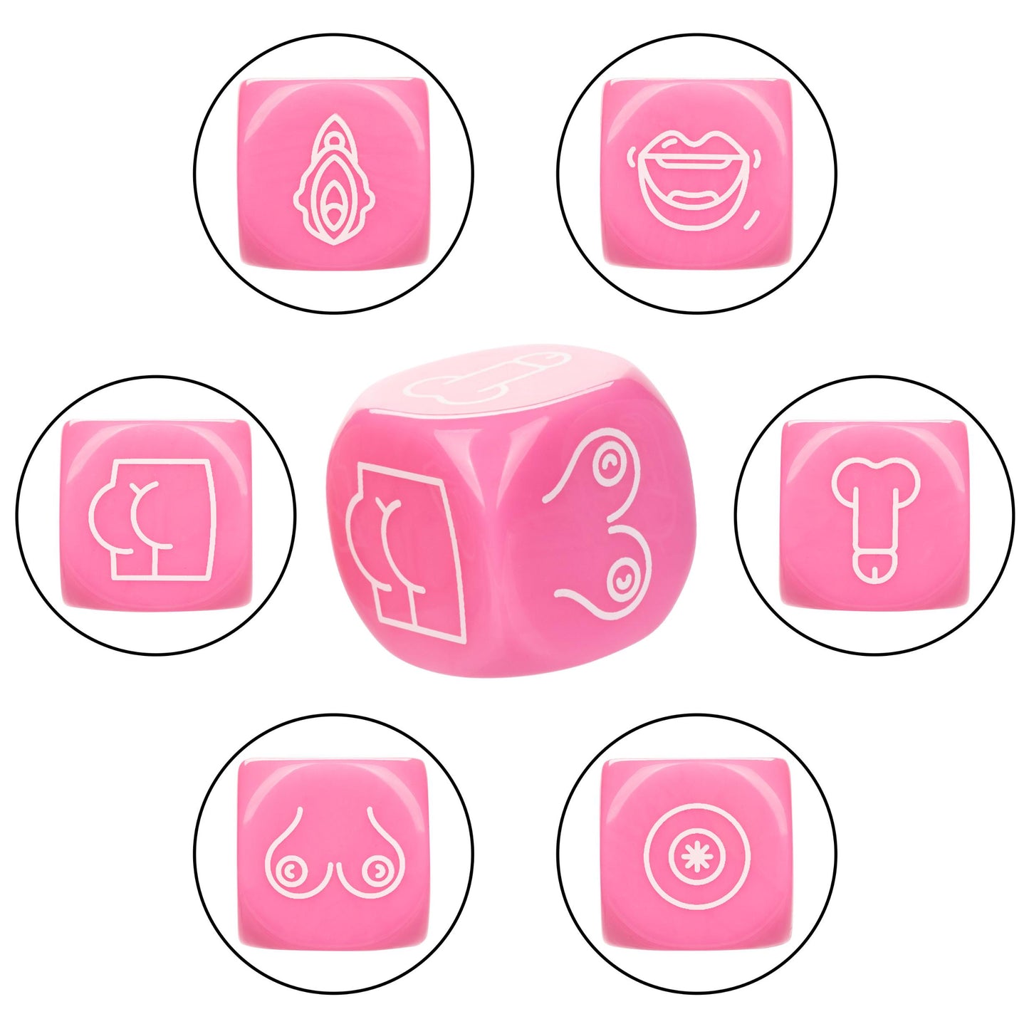 Naughty Bits Roll With It Icon - Based Sex Dice Game