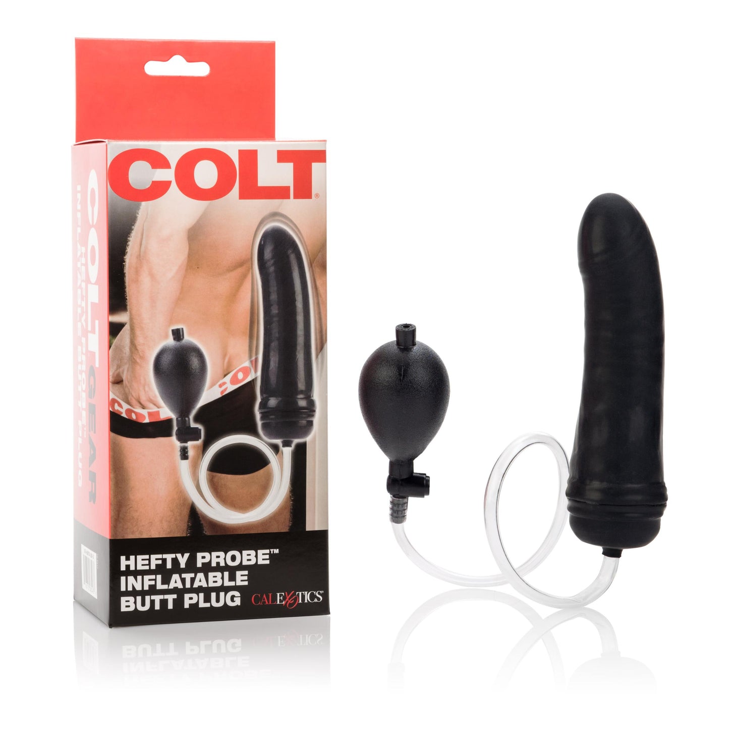 Colt Hefty Probe Inflatable Butt Plug - Black