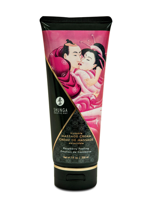 Kissable Massage Cream - Raspberry Feeling - 7 Fl. Oz. / 200 ml