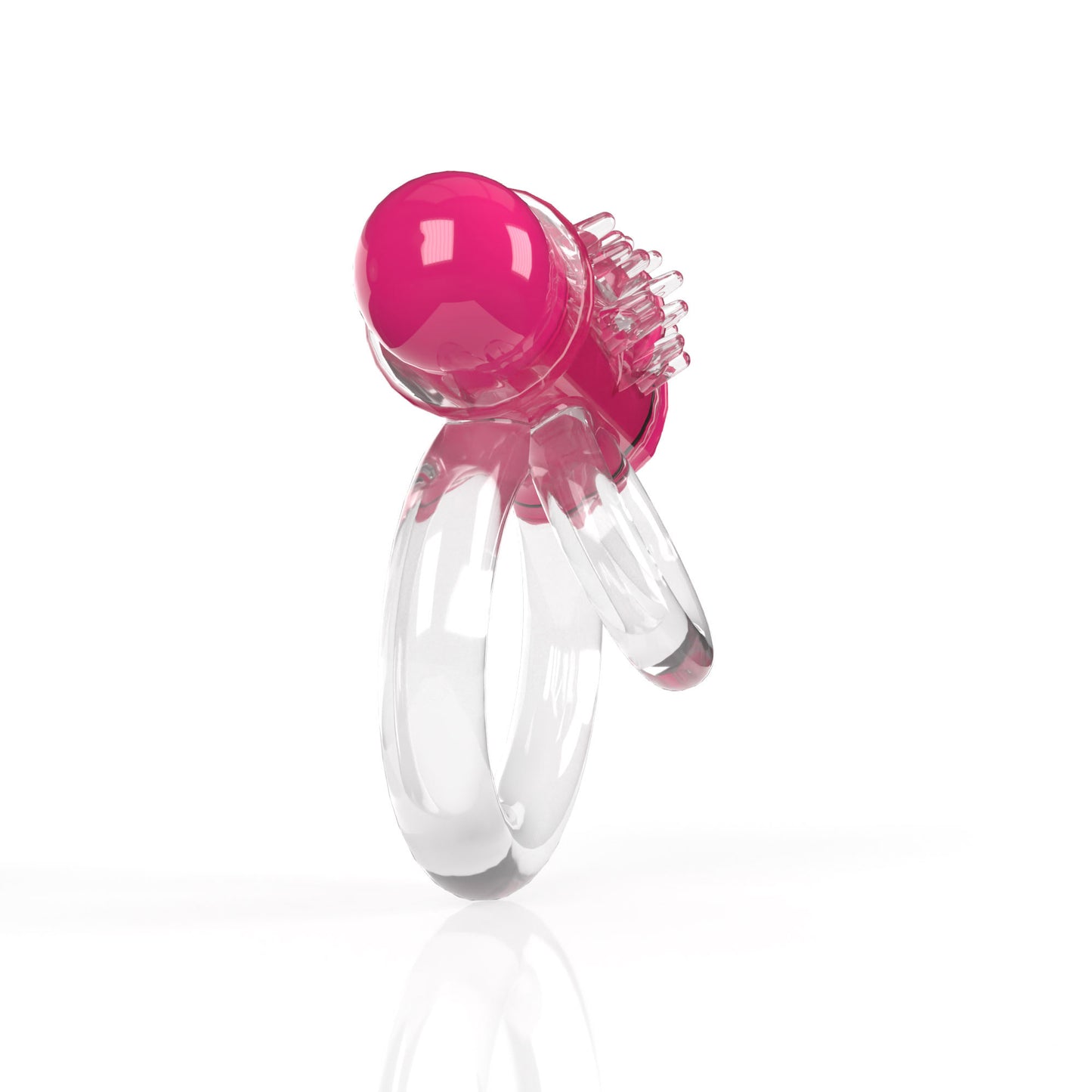 Screaming O 4t - Double O 6 Super Powered Vibrating Double Ring - Strawberry