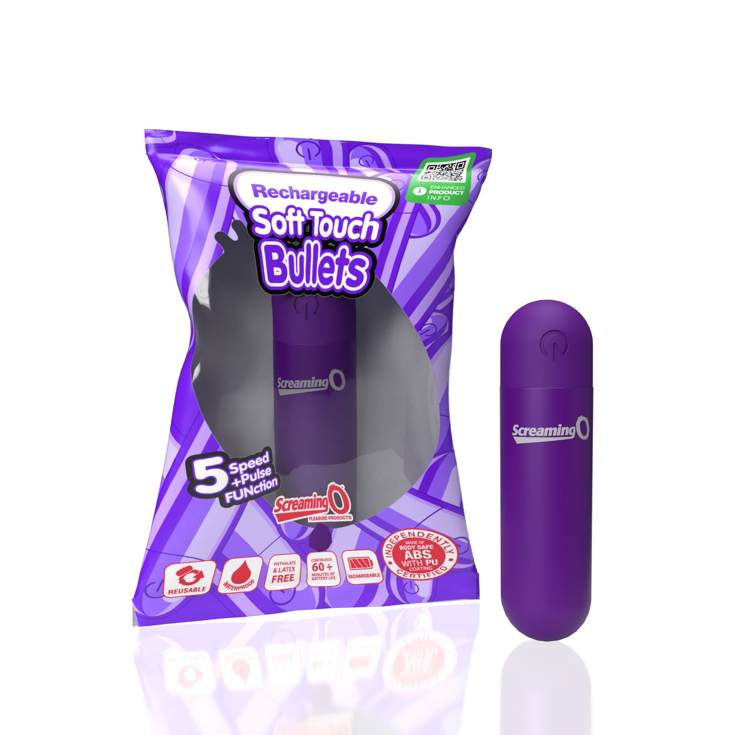 Screaming O Soft Touch Rechargeable Bullet -Purple