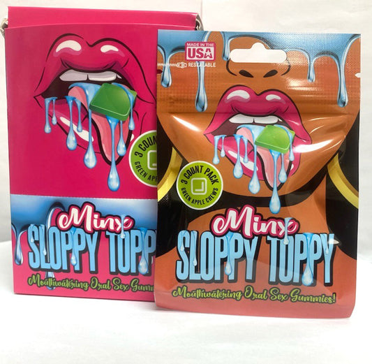 Minx Sloppy Toppy Oral Sex Gummies - 20 Ct Display - Green Apple