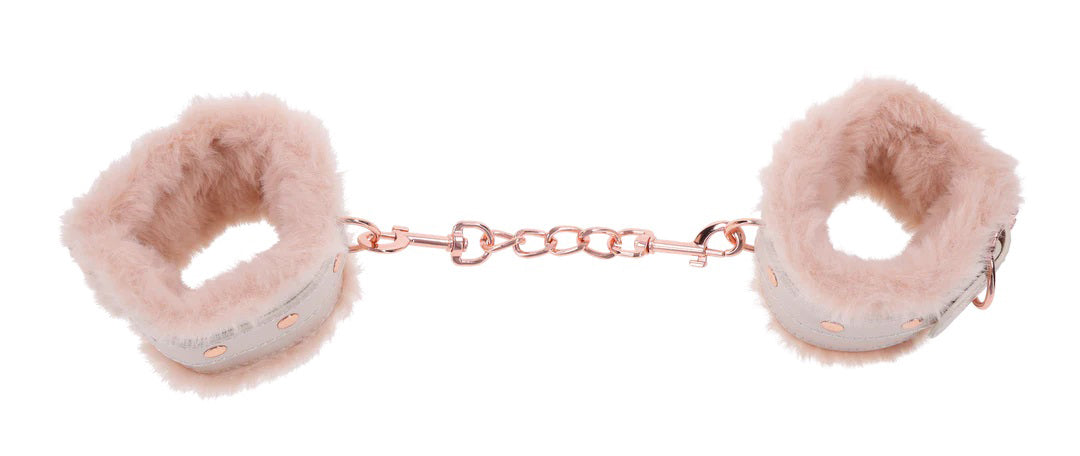 Peaches ‘N Creame Fur Handcuffs - Pink