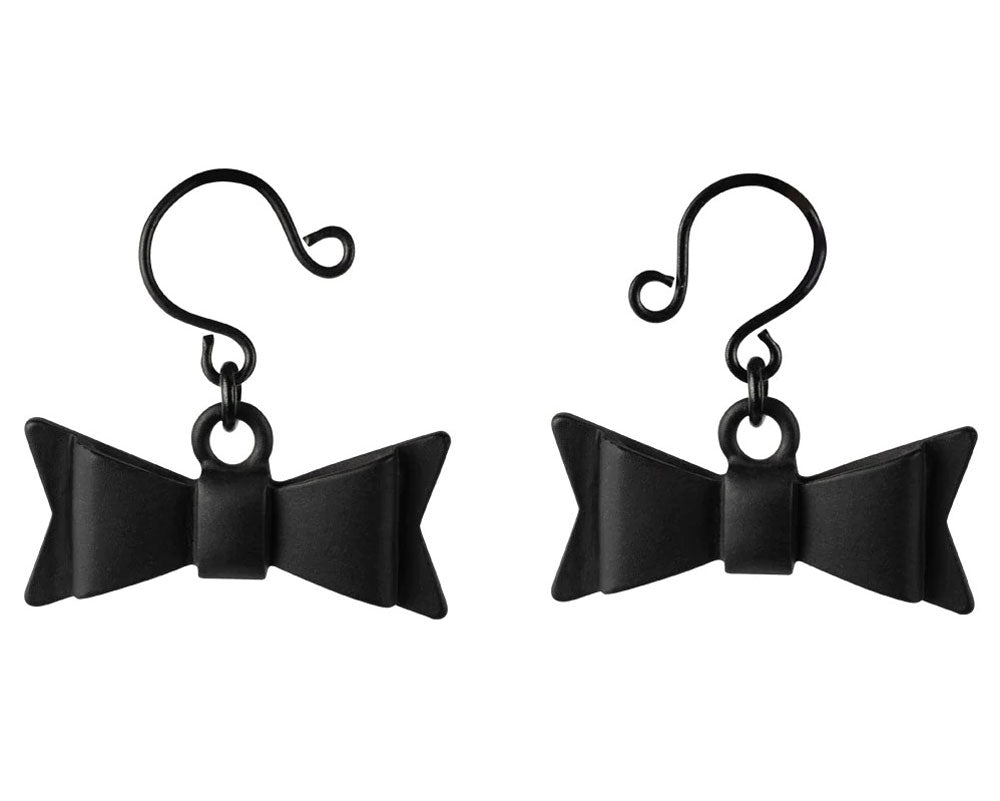 Bow Tie Nipple Jewelry - Black