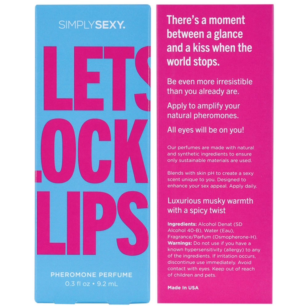 Simply Sexy Pheromone Perfume Lets Lock Lips 0.3 Oz