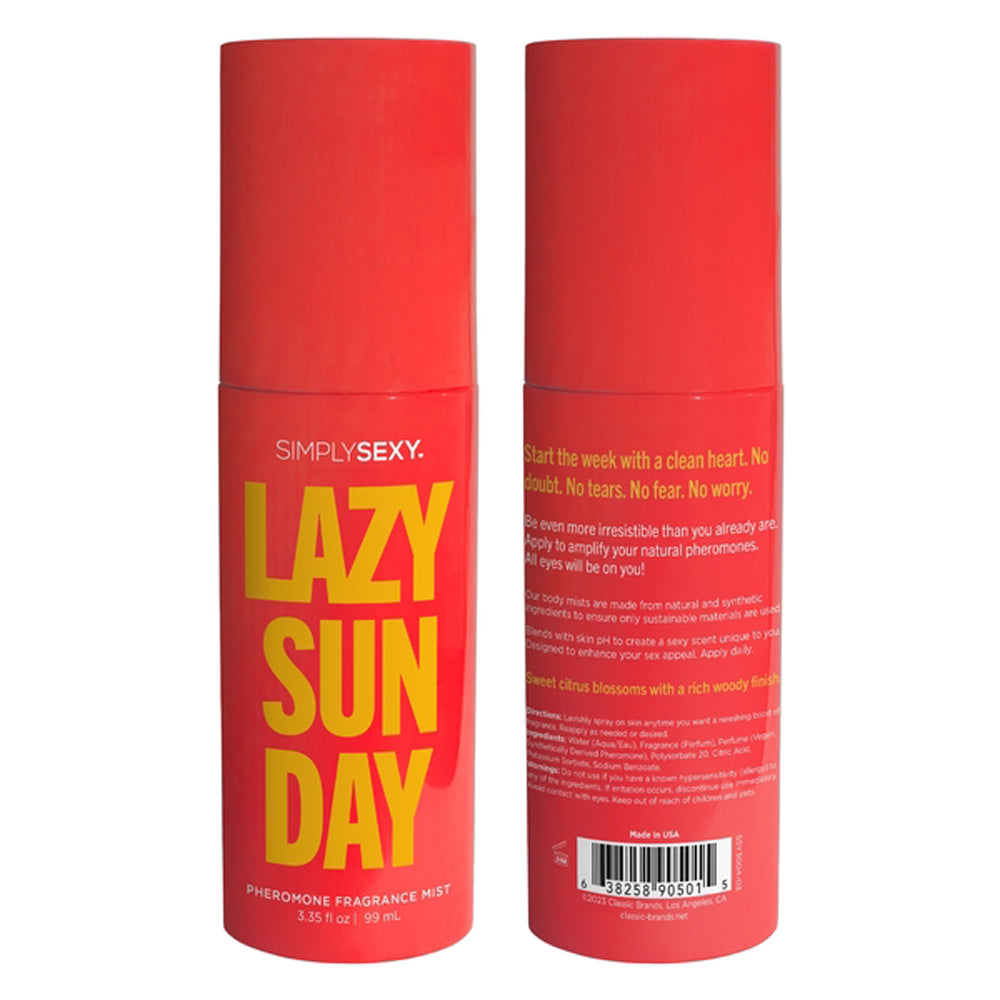 Lazy Sunday - Pheromone Fragrance Mists 3.35 Oz