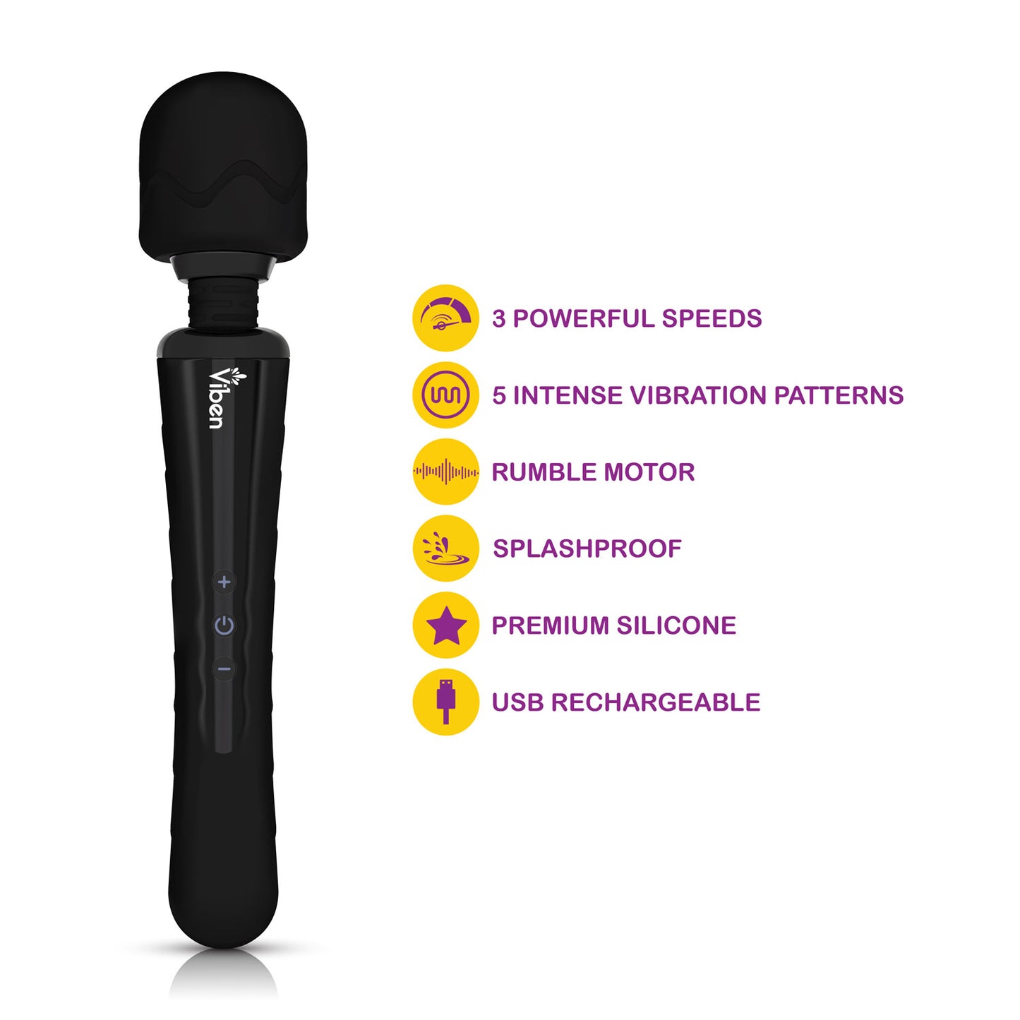 Obsession - Intense Wand Massager - Black