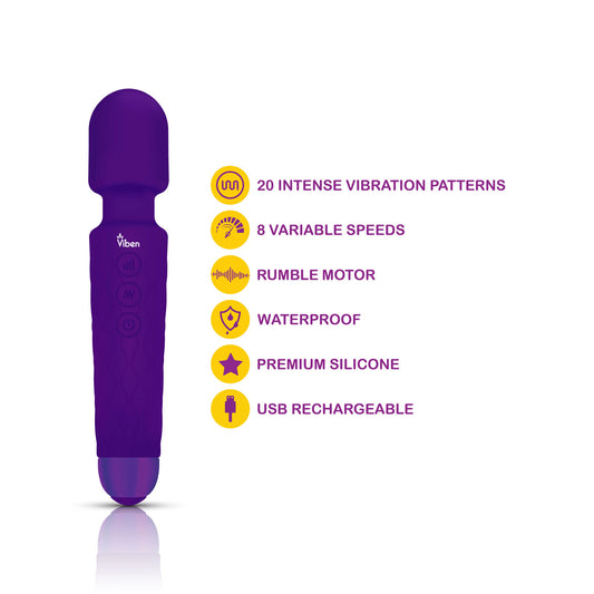 Tempest - Intense Wand Massager - Violet