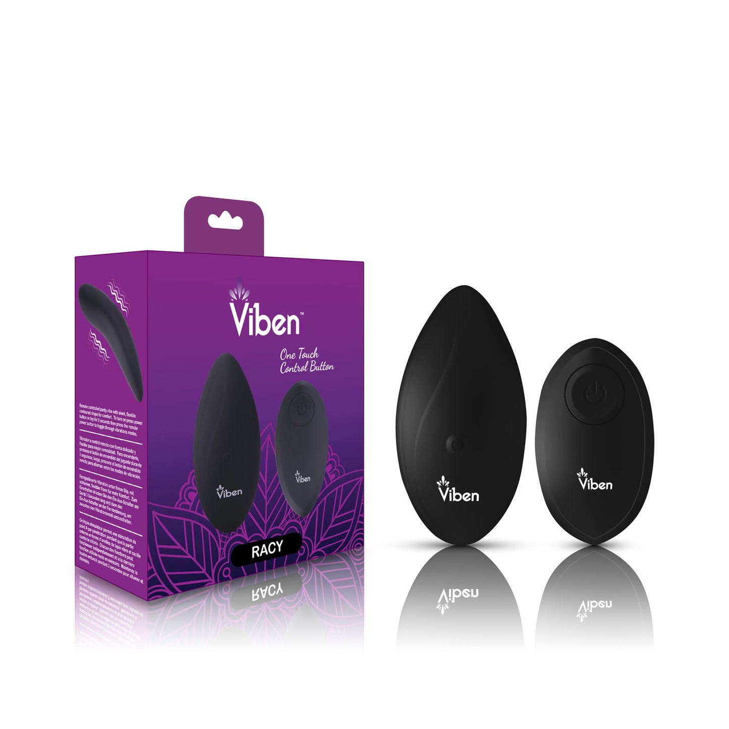 Racy - Remote Control 10 Function Panty Vibe - Black Vibe