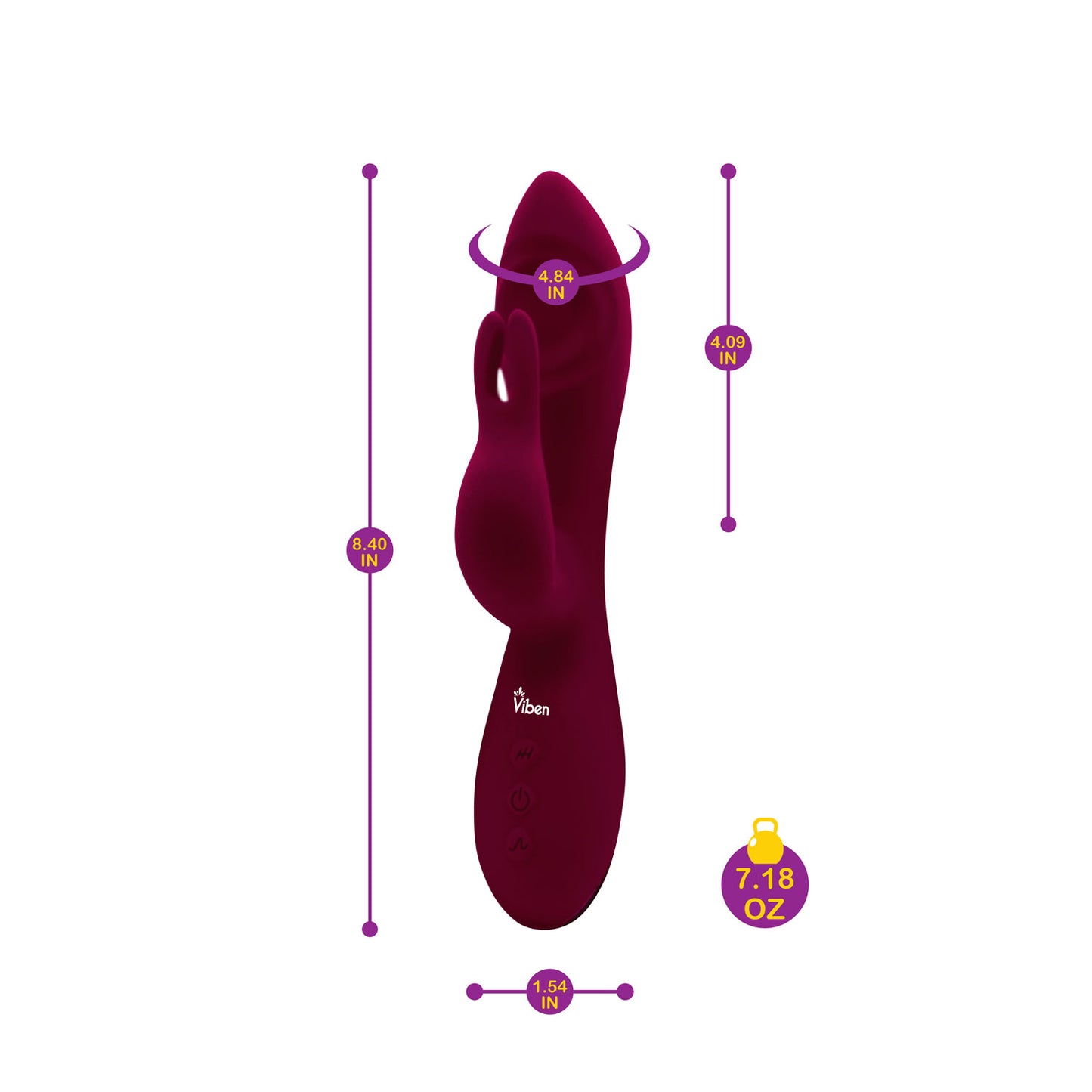 Pzazz - Ruby - Rechargeable Thumping Rabbit