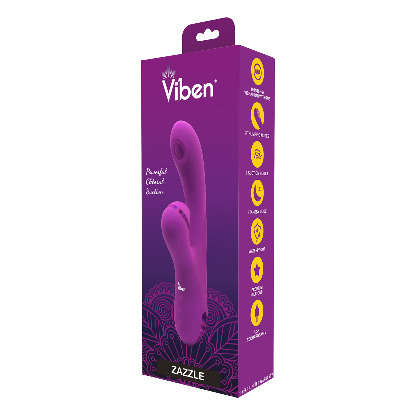 Zazzle - Berry - Rechargeable Thumping and Suction Rabbit