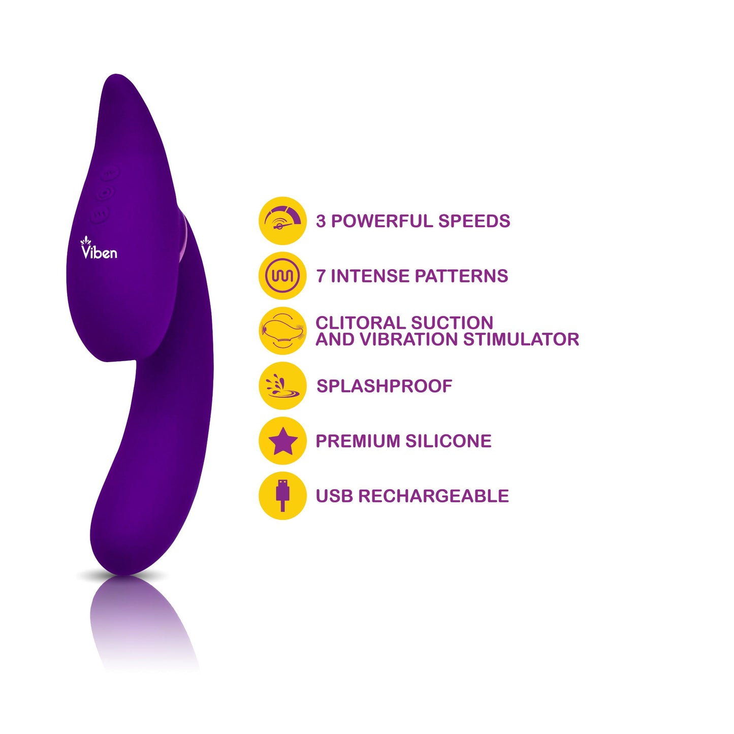 Symphony - Violet - Insertable Triple Motor Vibe