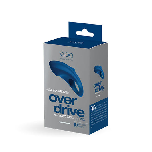 Over Drive Plus Rechargeable Cock Ring - Blue