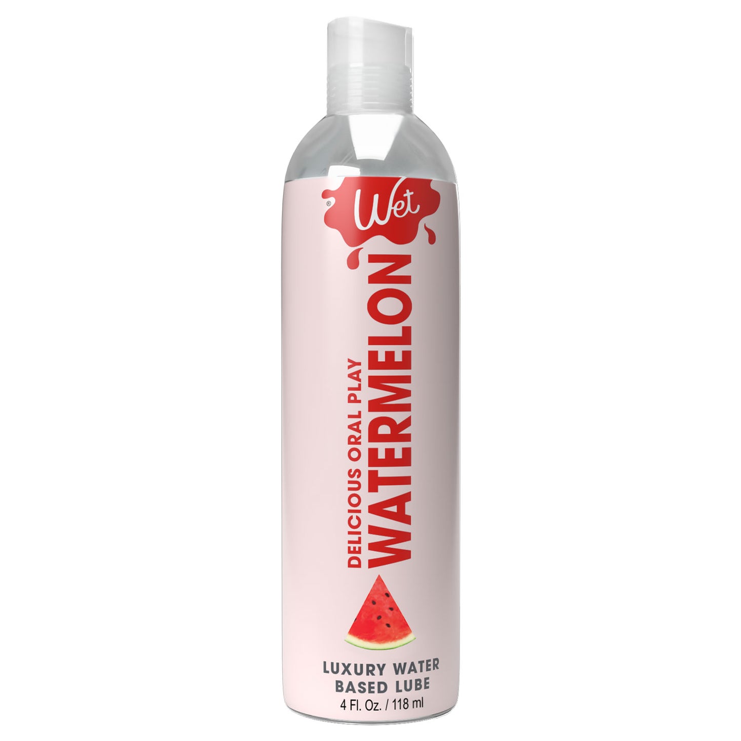 Wet Delicious Oral Play - Watermelon - Waterbased Flavored Lubricant 4 Oz