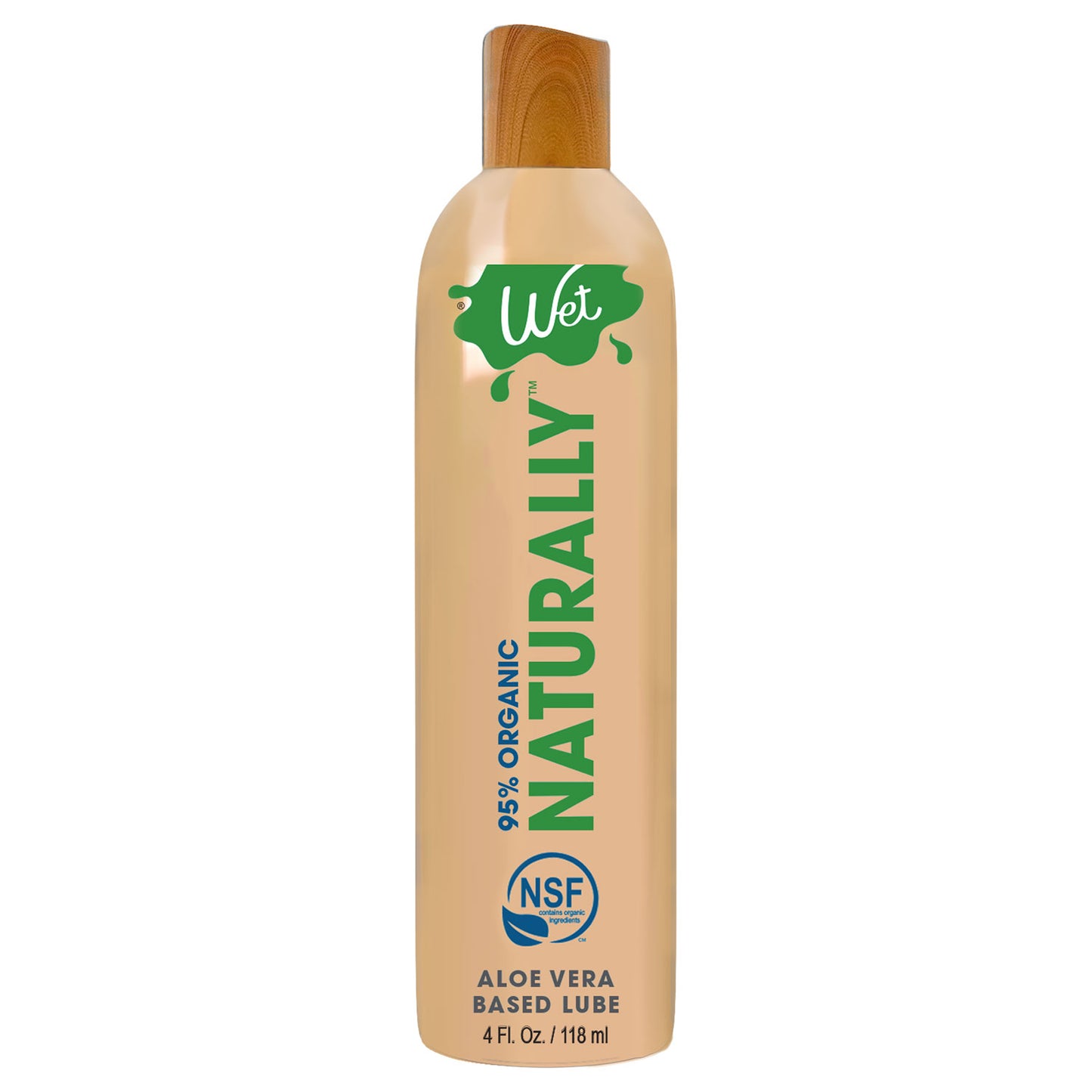 Wet 95% Organic Naturally - Aloe Based Lubricant 4 Oz