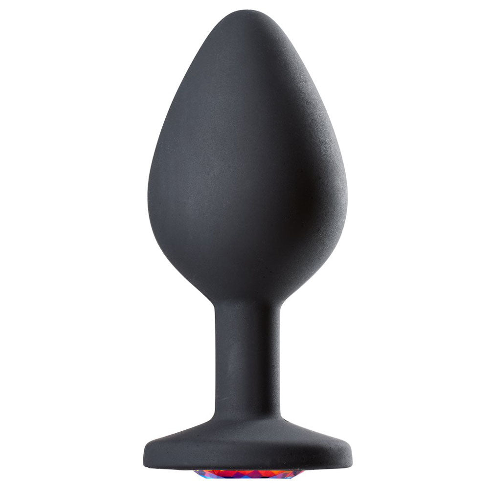 Cloud 9 Novelties Gems Jeweled Silicone Anal Plug - Medium