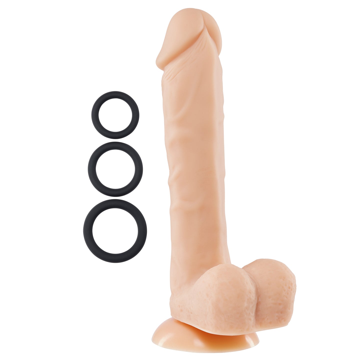 9 Inch Silicone Pro Odorless Dong - Flesh